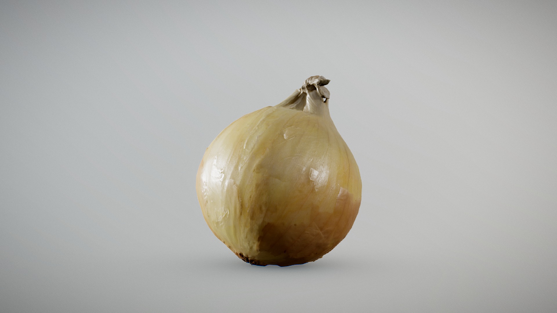 3D model Yellow Onion - This is a 3D model of the Yellow Onion. The 3D model is about a yellow pear with a white background.