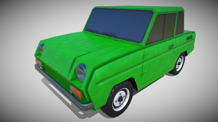 Smz Szd(invalidka)Low-poly 3D Model