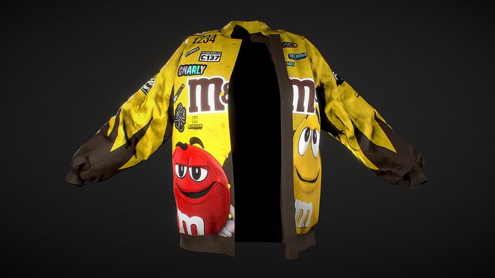 Streetwear jacket M&M 3D Model