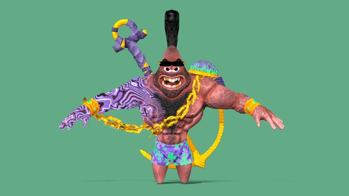 Patrick Stark (SpongeBob SquarePants) 3D Model