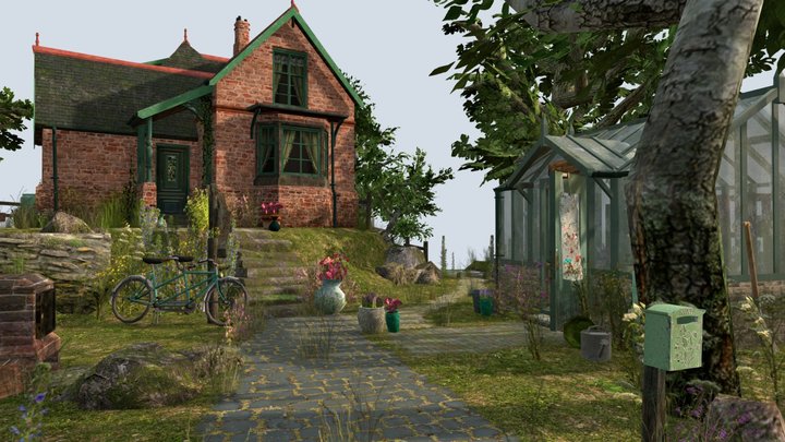DAE Diorama - GRANDMA'S HOUSE 3D Model