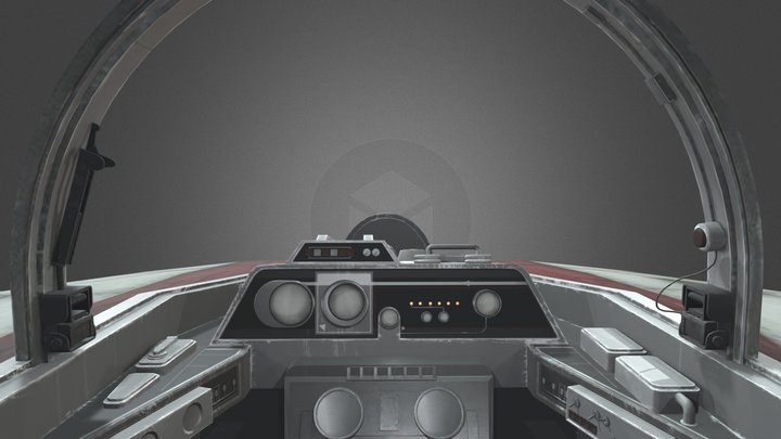 A-Wing Cockpit Version 2 3D Model