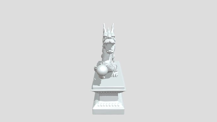 Dragon statue OPT 3D Model