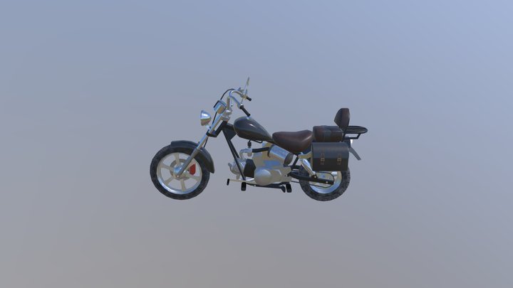Moped, motorcycle. 3D Model