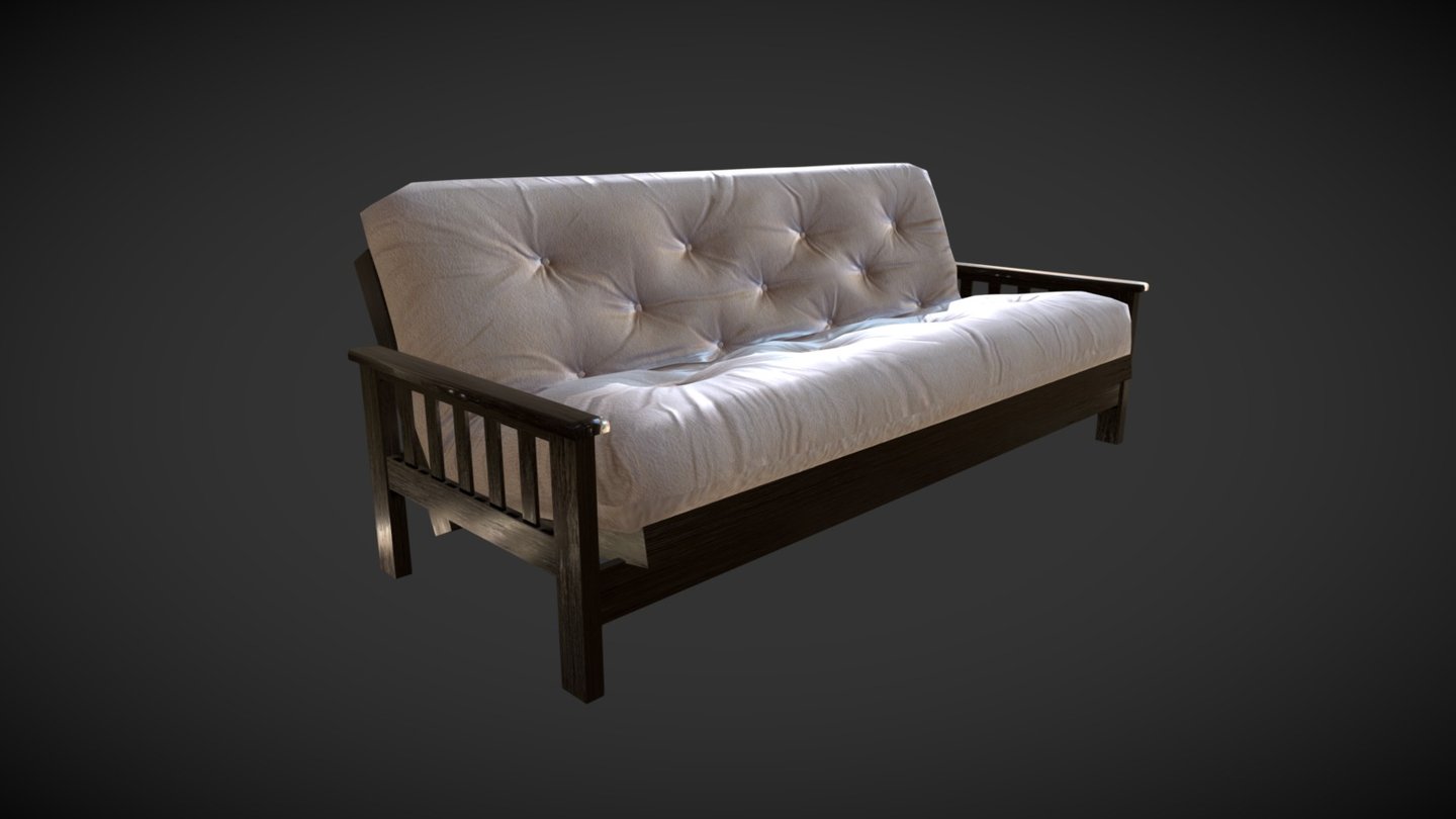 Futon Port Land 3D model by Genoud Muebles (genoud) [3dfddb6