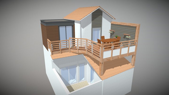 modelisation_3d_terrasse_suspendue 3D Model