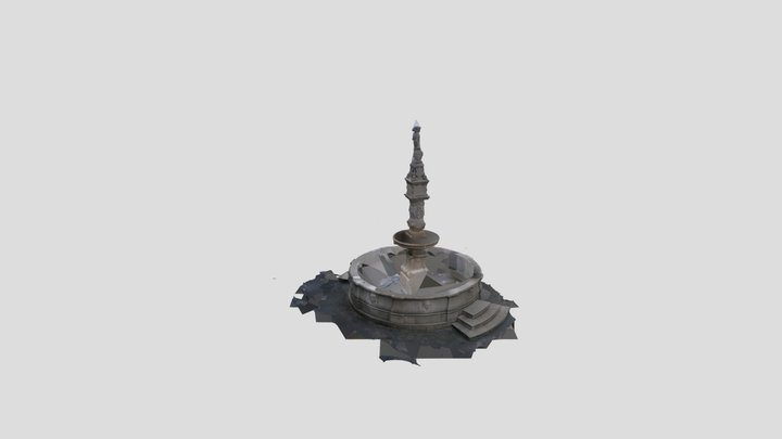 Maximiliánova (Rolandova) fontána 3D Model