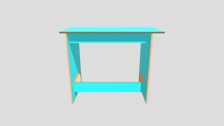 Wooden Table 3D Model