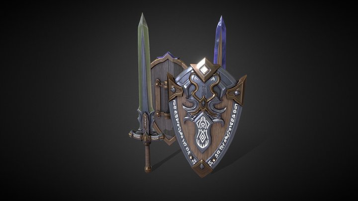 Free Stylized Weapons V1 3D Model