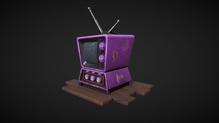 Stylized TV 3D Model