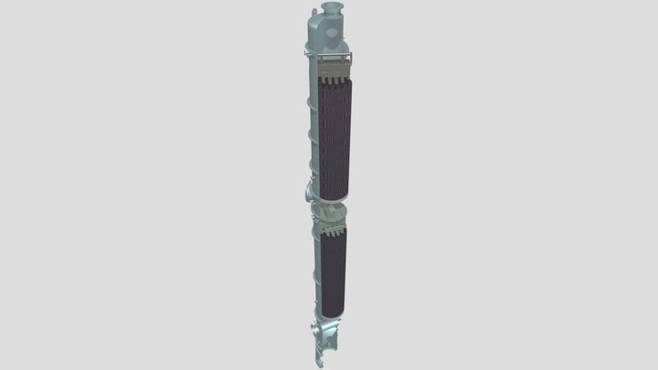 Torre de destilação - retificação de metanol 3D Model