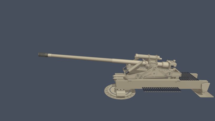 Geschutzwagen Tiger Fur 17 3D Model