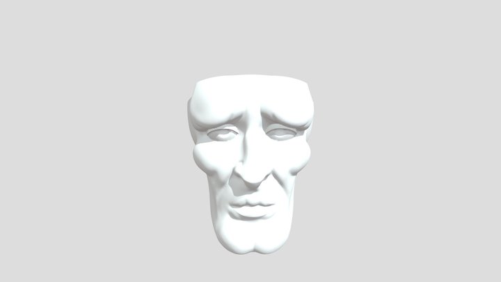 Handsome Squidward With Logo Embed 3D Model