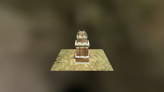 Candi Cangkuang blander 3D Model