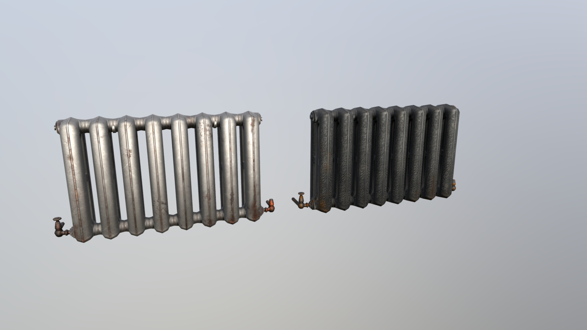 3D model Heat Radiators - This is a 3D model of the Heat Radiators. The 3D model is about a group of people on a cable.