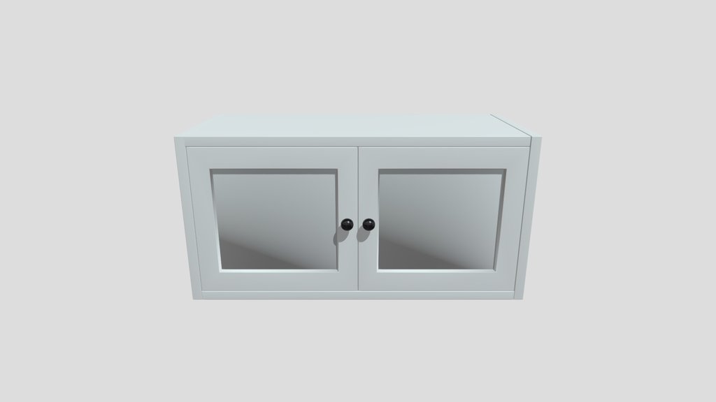Double Opening Glass Bookcase