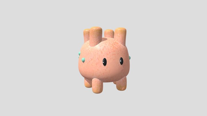 Seapig - Texture Painted 3D Model