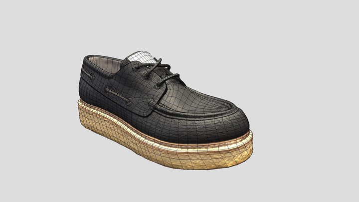 Shoe scan retopology and texturing 3D Model