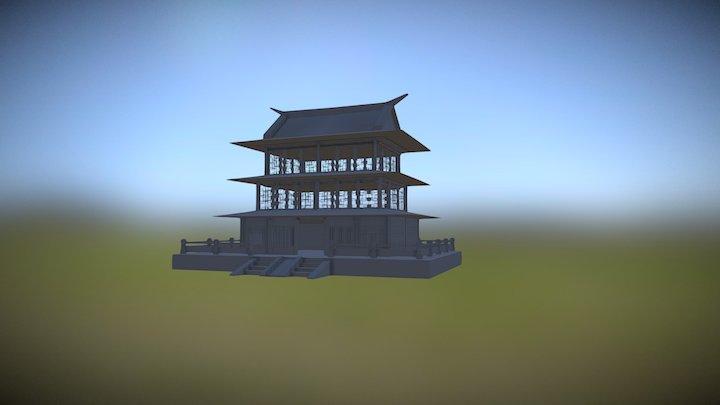 Japanese Tower - By David 3D Model