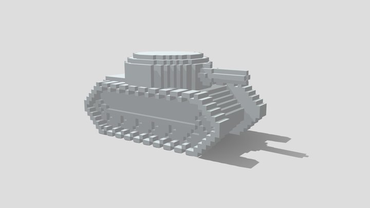 World War 2 Tank 3D Model