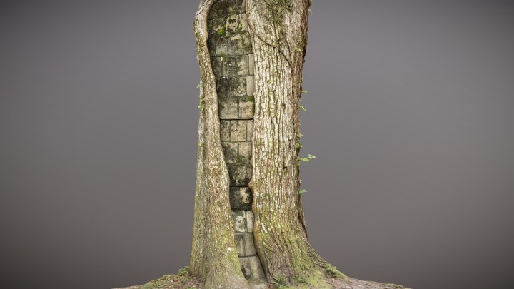 Brick Tree 3D Model