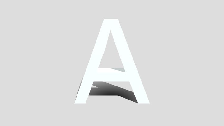 Alphabet A 3D Model
