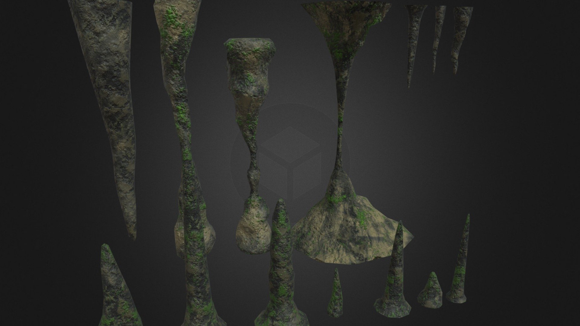 Stalagmites, Collums and Stalacites — Sketchfab embed 3D viewer