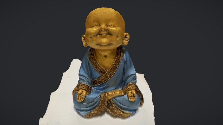 Cute Little Baby Buddha 3D Model