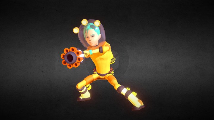 ASTRO - Stylized Sci-Fi Character 3D Model