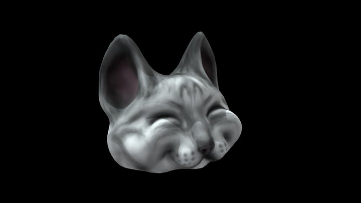 Happy Cat Cap 3D Model