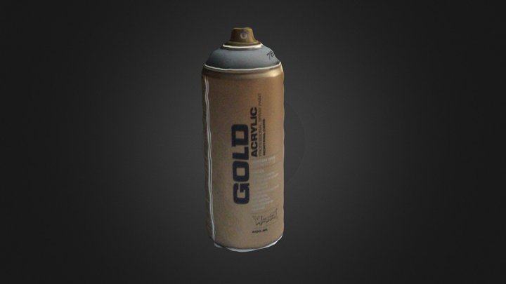 Gold Acrylic Spray Paint #3DST46 – Modelo 3D gratuito STL