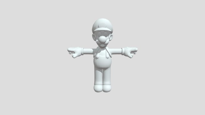 Unused Luigi 3D Model