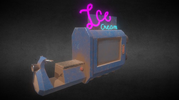 Ice Cream Truck 3D Model