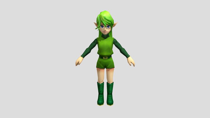 Saria - Ocarina of Time 3D (Adult form) 3D Model