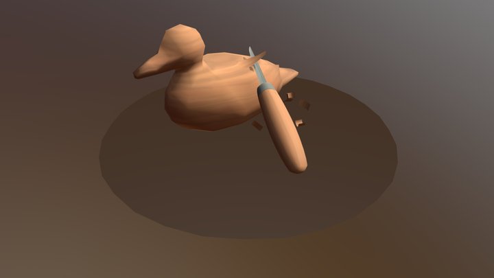 Wooden duck 3D Model