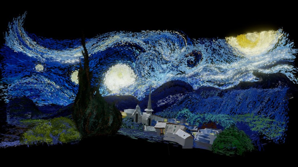 Nuit étoilée de Vincent Van Gogh, reproduite par Geogre Peaslee sur Tilt Brush