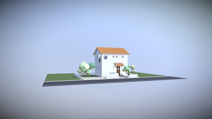 study-model house01 3D Model