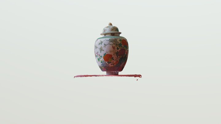 Vase décoré 3D Model