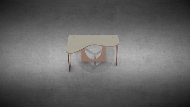 Working Desk 3D Model