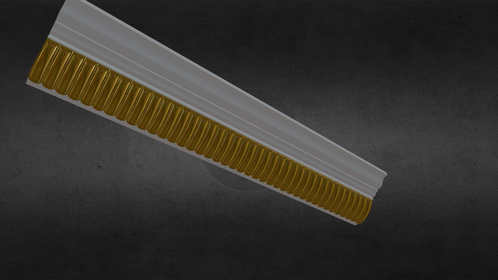 Patterned Cornice Gypsum Plaster 063 — Sketchfab embed 3D viewer