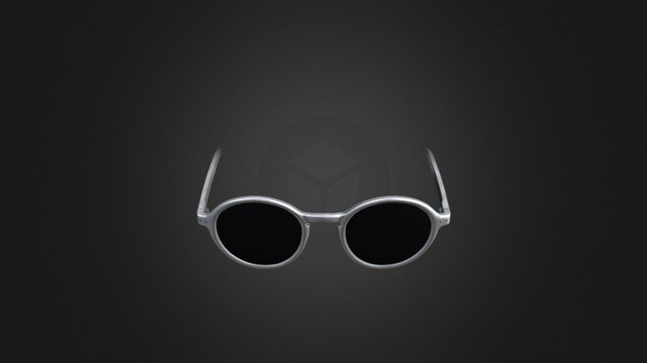 Silver Sunglasses - AR Face Filter 3D Model