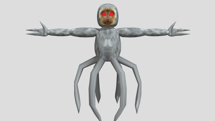 Colorable capuchin boss 3D Model