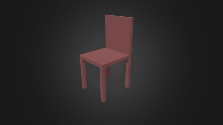 644230057 Wooden Chair 3D Model