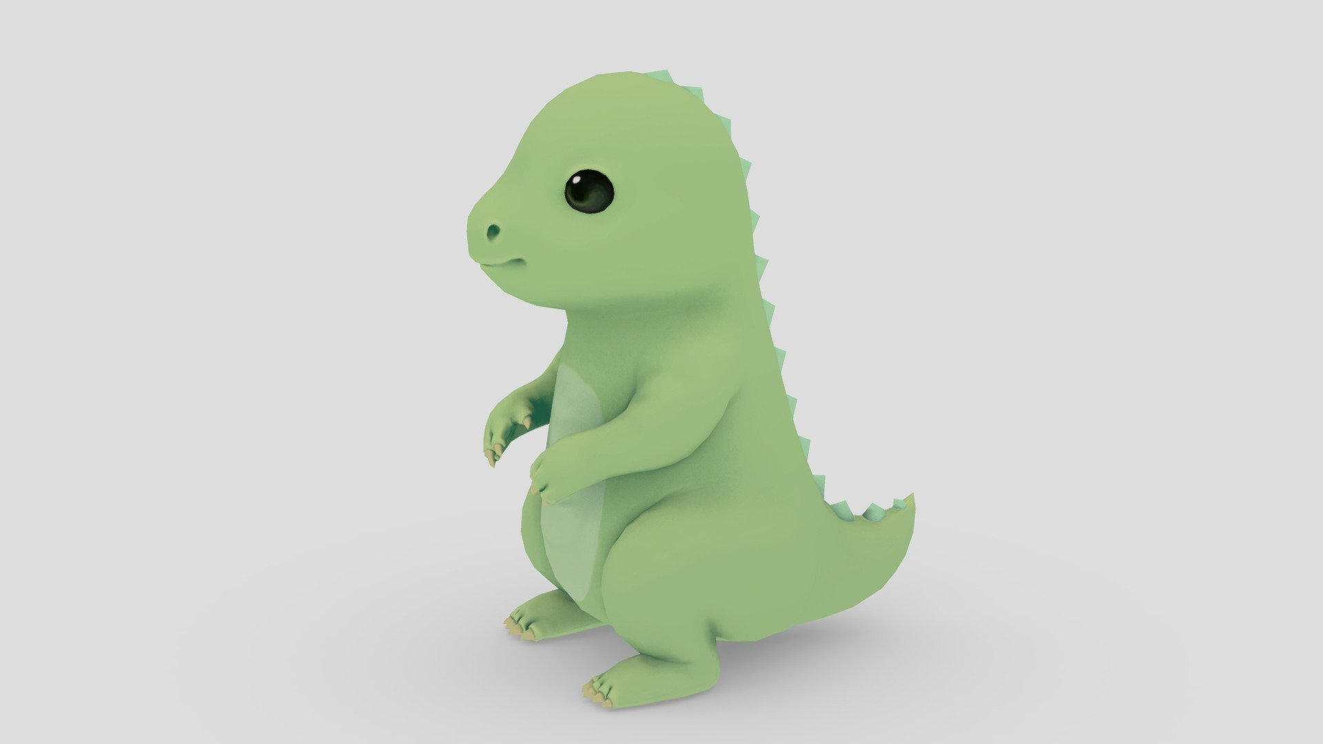 Chrome Dino 3D model