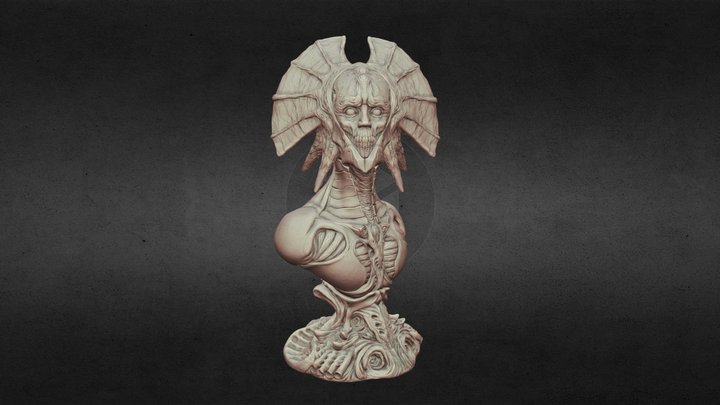 Demon Sculpture Crisis Studio 3D Model