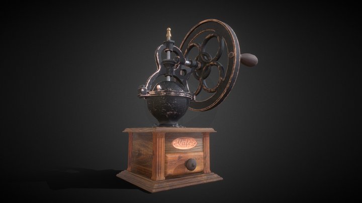 Classic coffee grinder 3D Model