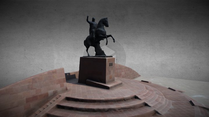 016 - Памятник Жалантос Бахадура 3D Model
