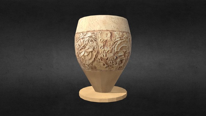 Carved Egg Cup 3D Model