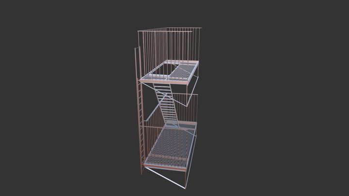Stair Model 3D Model