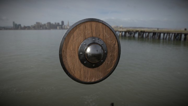Shield_Model_guardRingMat_Metallic 3D Model